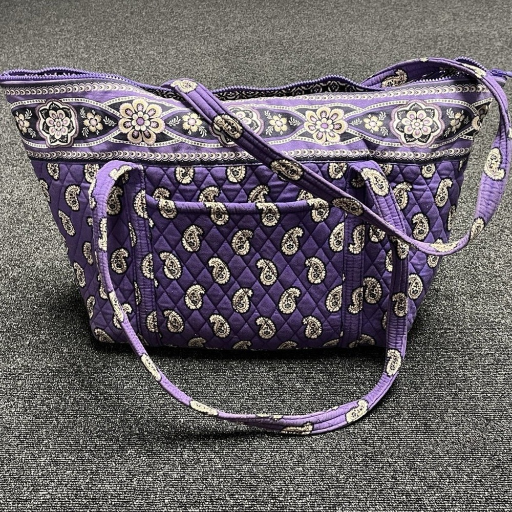 Vera Bradley Simply Violet Large Tote Bag